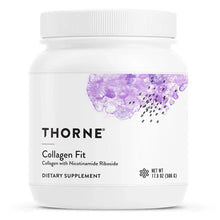 THORNE Collagen Fit collagen peptides powder jar with purple label and lid