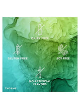Creatine supplement claims graphic: dairy free, gluten free, soy free, no artificial flavors