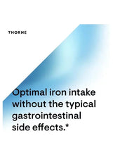 Promotional text: optimal iron intake without the typical gastrointestinal side effects