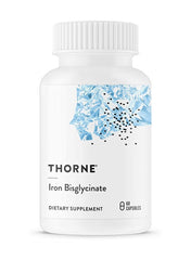 Thorne Iron Bisglycinate Dietary Supplement Bottle with 60 Capsules - ideal iron bisglycinate supplement UAE