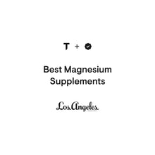 Brand card reading “Best Magnesium Supplements” with Los Angeles script logo
