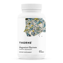 THORNE magnesium glycinate supplement bottle with 90 capsules