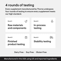 Thorne Magnesium Glycinate Supplement UAE with details on testing for quality assurance