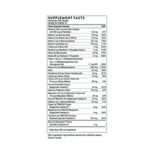 Supplement Facts nutrition panel with serving size, nutrient amounts, and daily % values