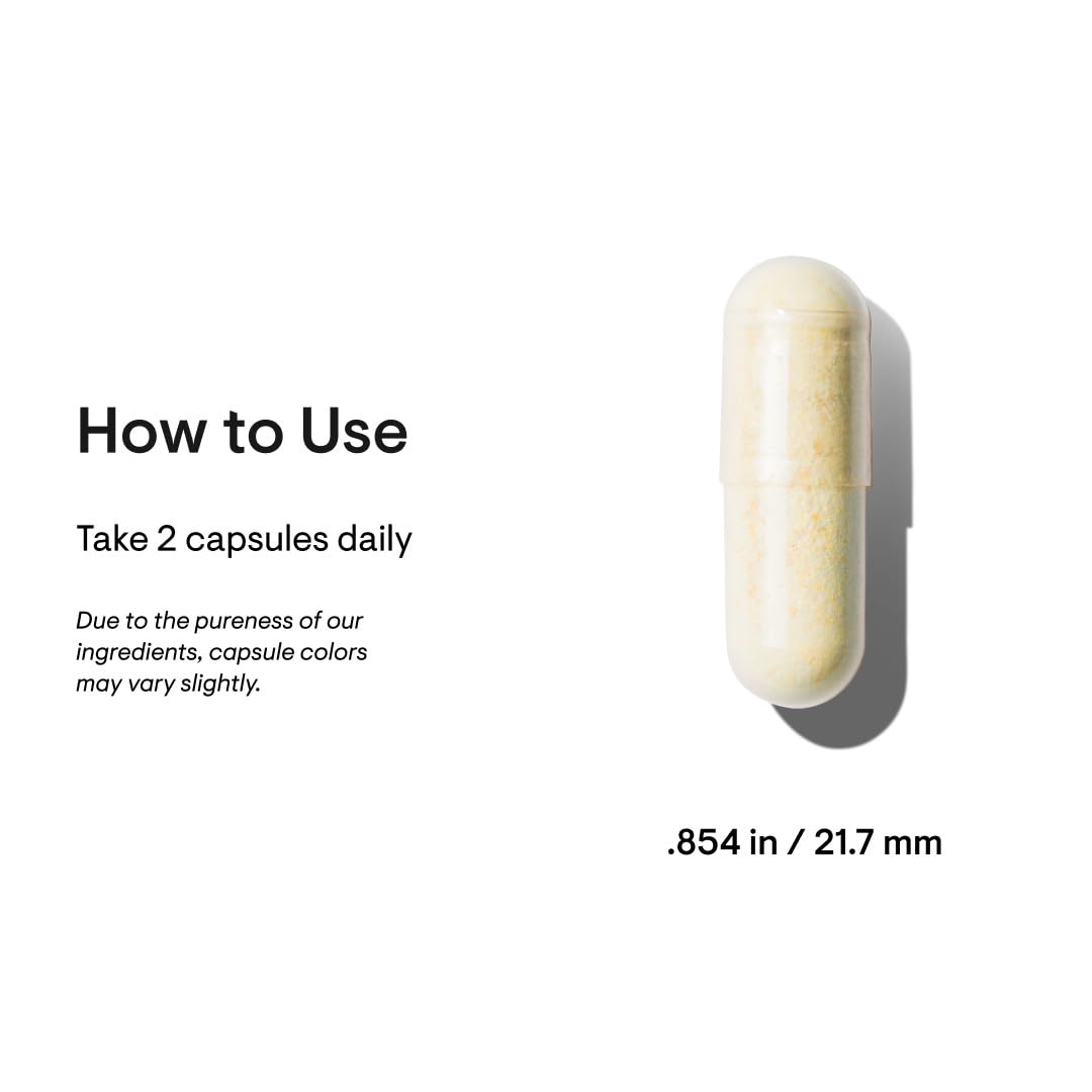 Thorne Basic Nutrients 2/Day multivitamin beige capsule beside How to Use instructions take 2 capsules daily