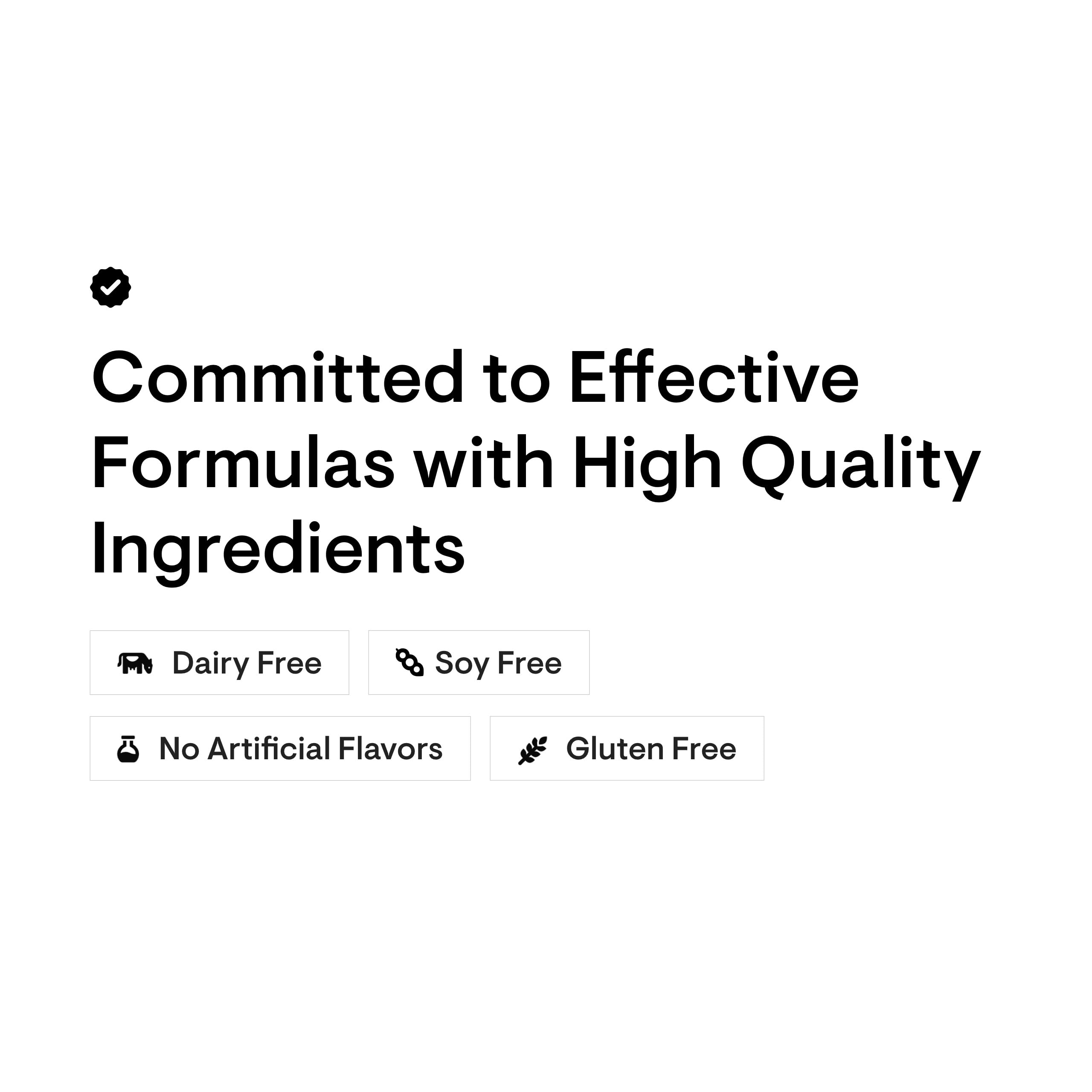 Thorne Daily Greens Plus powder graphic stating committed to effective formulas with high quality ingredients dairy free soy free