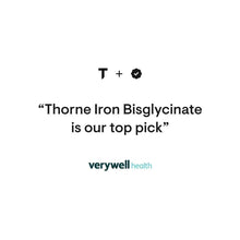 Verywell Health testimonial panel: Thorne Iron Bisglycinate is our top pick