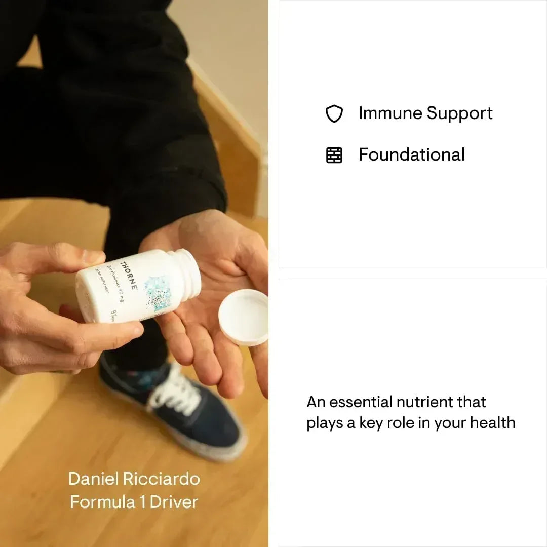 THORNE - Zinc Picolinate 30 mg - Well-Absorbed Zinc Supplement for Growth and Immune Function* - 60 Capsules - Mumzar