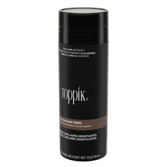 Toppik hair building fibers UAE in a sleek black container for fuller hair instantly