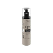 Toppik Hair Fattener serum bottle, black pump, beige tube, 95 ml label
