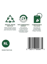 Eco and traceability icons with barcode for herbal tea