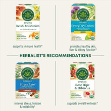 Herbal tea assortment chart showing other Traditional Medicinals organic blends