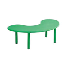 U-shaped kids table with green tabletop and four legs