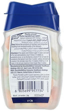 Antacid chewable tablets container, back label with ingredients and directions