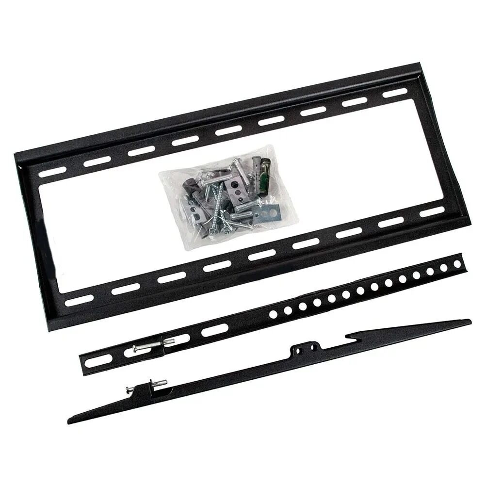 Huitich tv wall mount bracket for led tv with mounting hardware and black metal frame