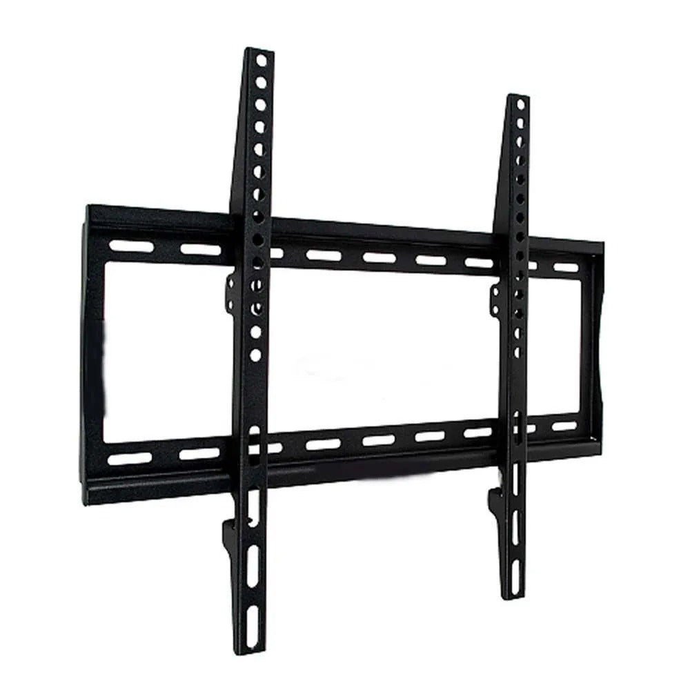 Huitich black tv wall mount bracket for led tv with multiple mounting holes and sturdy design