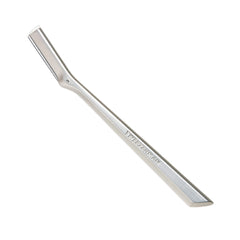 Tweezerman facial razor for women stainless steel precision eyebrow and facial hair remover with slim handle