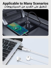 UGREEN 10Gbps Type C to A Connector used for fast charging smartphone in car and connecting earphones to laptop