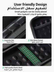 UGREEN shockproof hard drive carrying case with exquisite slot slim mesh pocket and high-quality elastic band