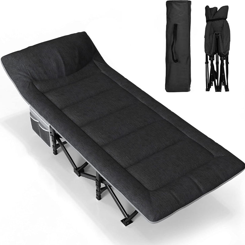 Ultimate Comfort Camping Cot for Adults with Included Pad and Pillow - Mumzar.com