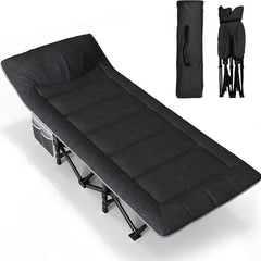 Ultimate Comfort Camping Cot for Adults with Included Pad and Pillow - Mumzar.com