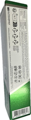 Opalescence whitening toothpaste box side view showing instructions recycling symbols barcode and green foil panel