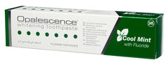 Opalescence whitening toothpaste Cool Mint fluoride box packaging showing brand name and flavor