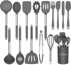 Umite Chef Silicone Kitchen Utensils Set with Stainless Handles - Mumzar