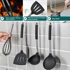 Umite Chef Silicone Kitchen Utensils Set with Stainless Handles - Mumzar