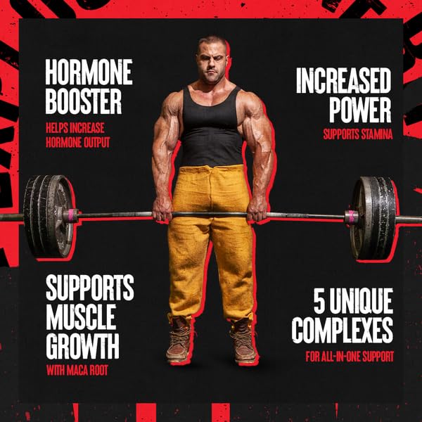Animal Stak 2 supplement UAE muscular man deadlifting barbell showing hormone booster increased power and muscle growth