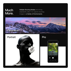 UNIWA compact 4GB RAM 64GB ROM mobile phone camera modes panorama portrait and pro shooting demo