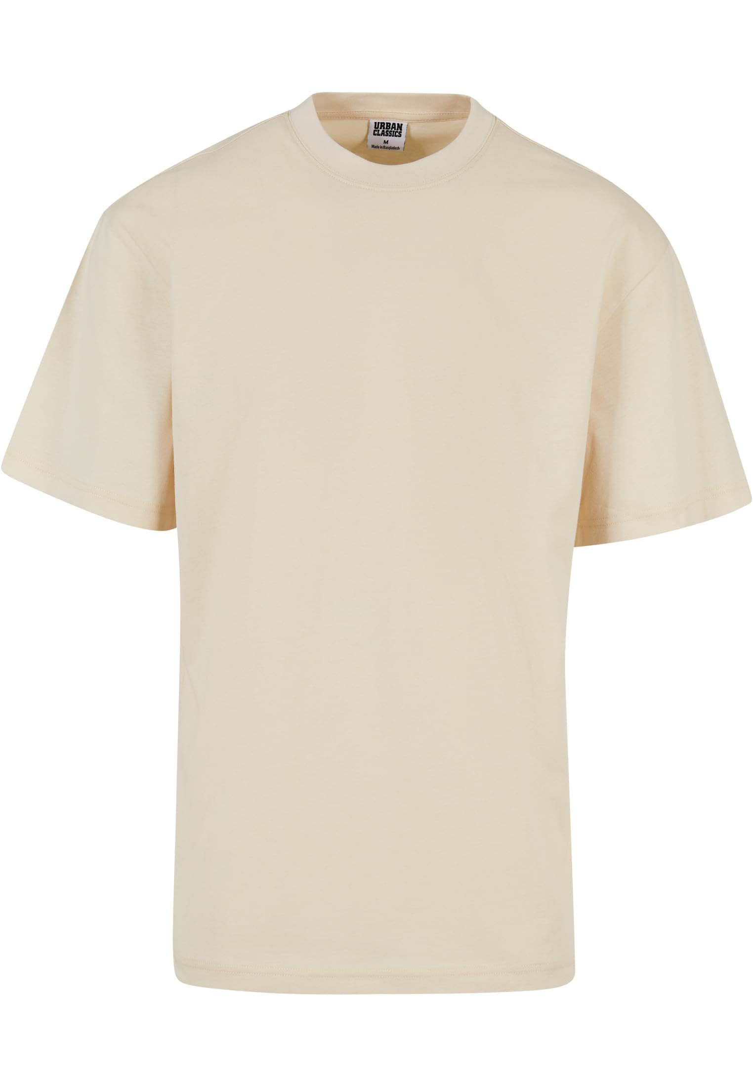 Urban classics tall tee for men in beige color with short sleeves and crew neck design