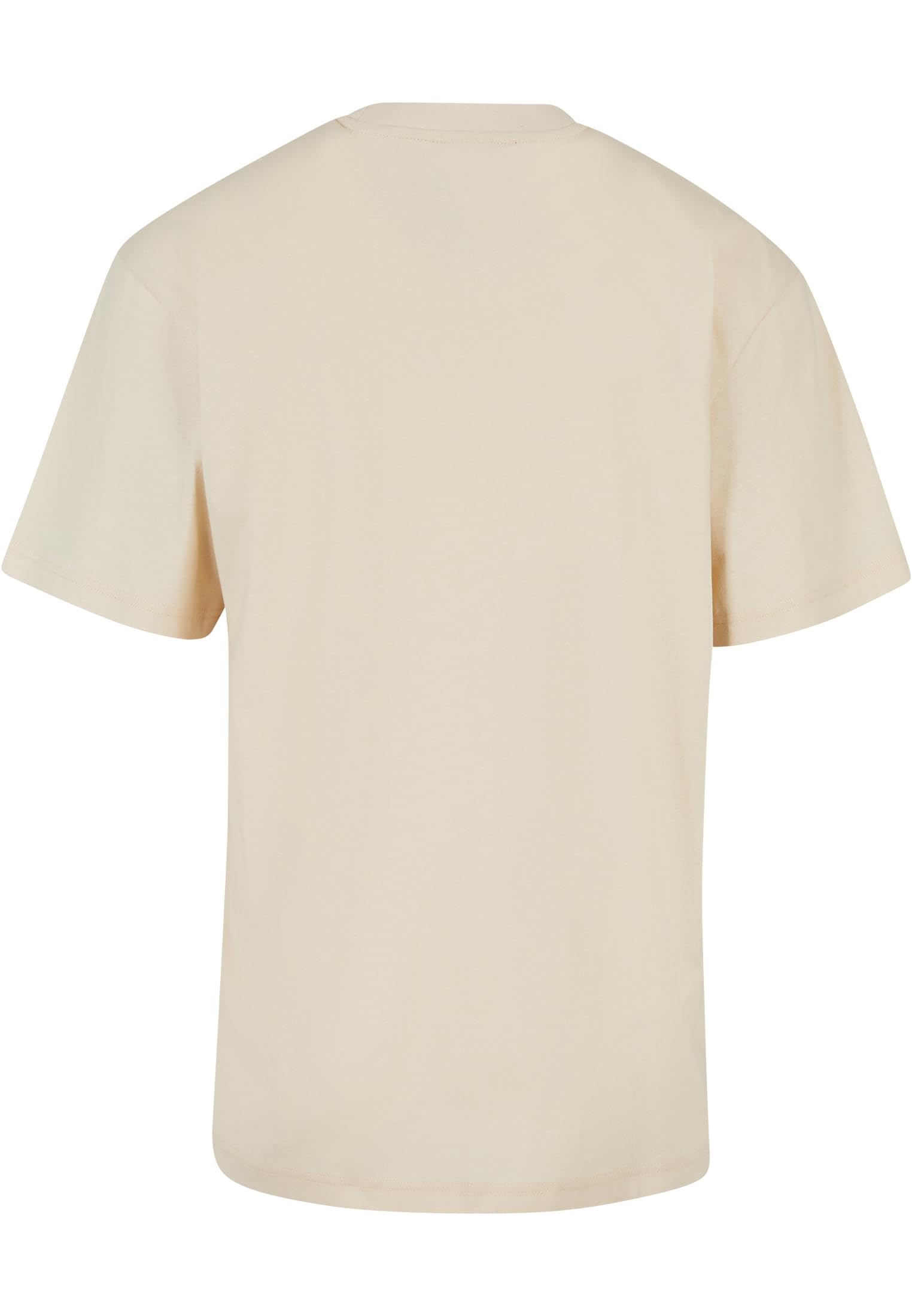 Urban classics tall tee for men in beige shown from the back with short sleeves and a relaxed fit