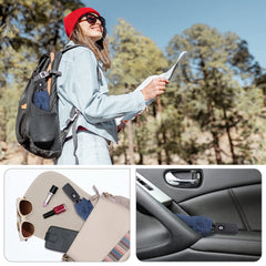 UV protection travel umbrella compact and foldable with portable storage in handbag and car door pocket