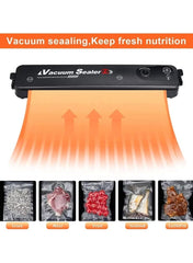Huitich automatic vacuum sealer kitchen appliance to keep food fresh with sealed bags of grain meat fruit seafood