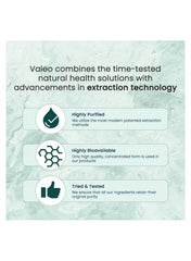 Valeo berberine capsules for blood sugar featuring advanced extraction technology and high bioavailability