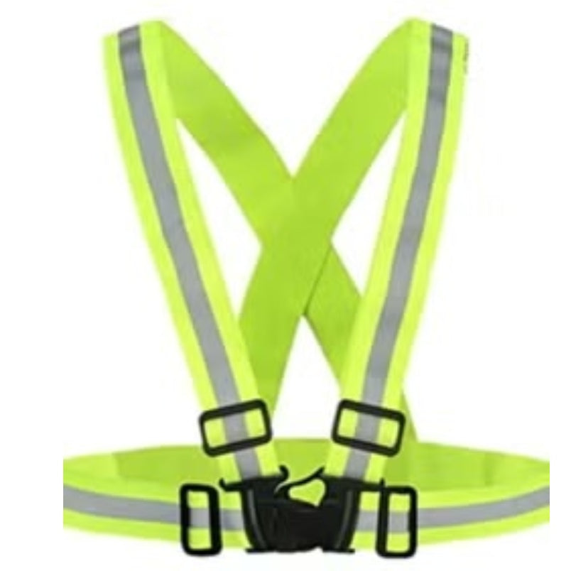 Huitich reflective safety vest for 16 inch electric cargo bike riders with adjustable straps