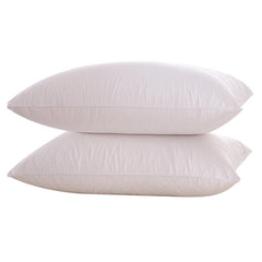 Huitich soft white cotton bed pillows UAE stacked for comfortable sleep and support