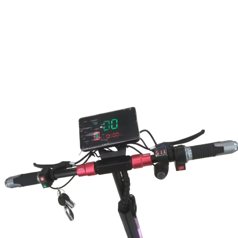 Huitich off road electric scooter with seat digital display and handlebar controls