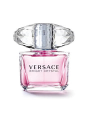 Versace Bright Crystal perfume for women in a crystal bottle with a pink hue