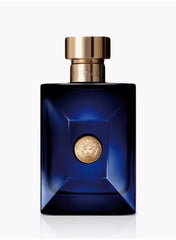 Versace Dylan Blue for men 100ml in a stylish blue bottle with a gold emblem