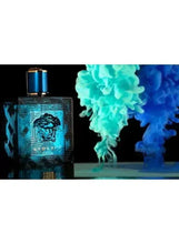 Versace Eros men's EDT bottle with gold cap, blue finish