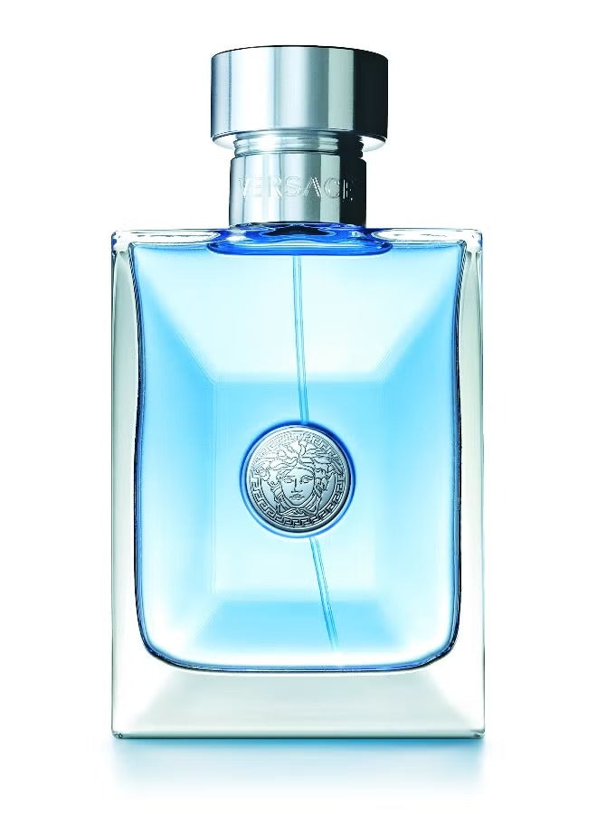 Versace Pour Homme EDT 100ml in a sleek bottle with a silver Medusa emblem