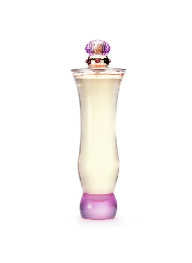 Versace Woman Eau de Parfum 100ml in an elegant bottle with a purple top for a luxurious fragrance experience