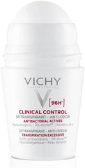 Vichy 96 hour deodorant for women, hypoallergenic and designed for sensitive skin with antibacterial acts