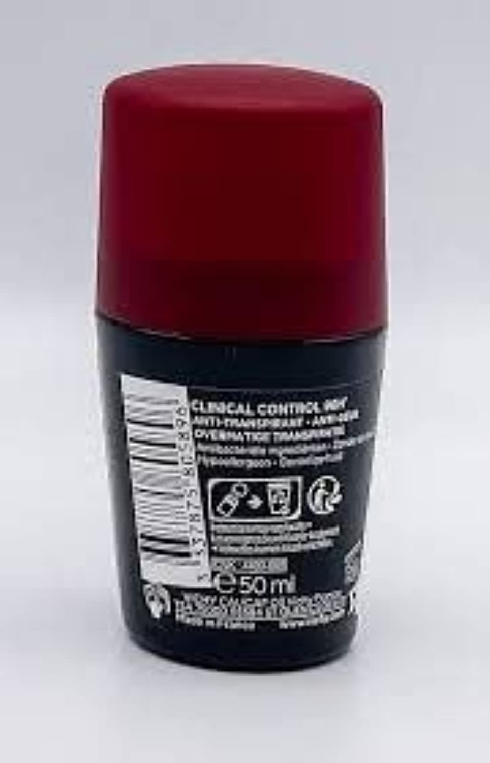 Vichy 96 hour men deodorant in a black container with a red cap for long-lasting protection