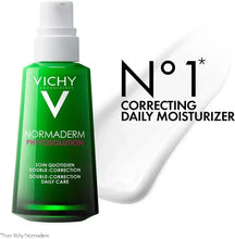 Vichy Normaderm daily care moisturizer bottle with white pump, front view