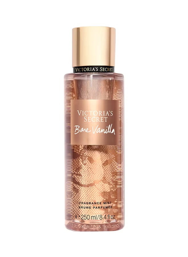 Victoria's Secret Bare Vanilla fragrance mist for women in a 250 mL bottle with a shimmering design
