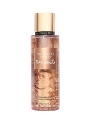 Victoria's Secret Bare Vanilla fragrance mist for women in a 250 mL bottle with a shimmering design