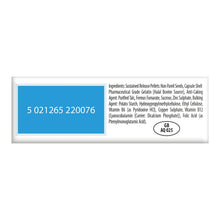 Iron supplement capsules side label with barcode and ingredient statement text